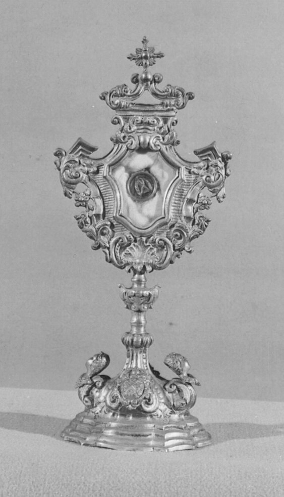 reliquiario - a ostensorio - bottega lombarda (sec. XVIII, sec. XIX)