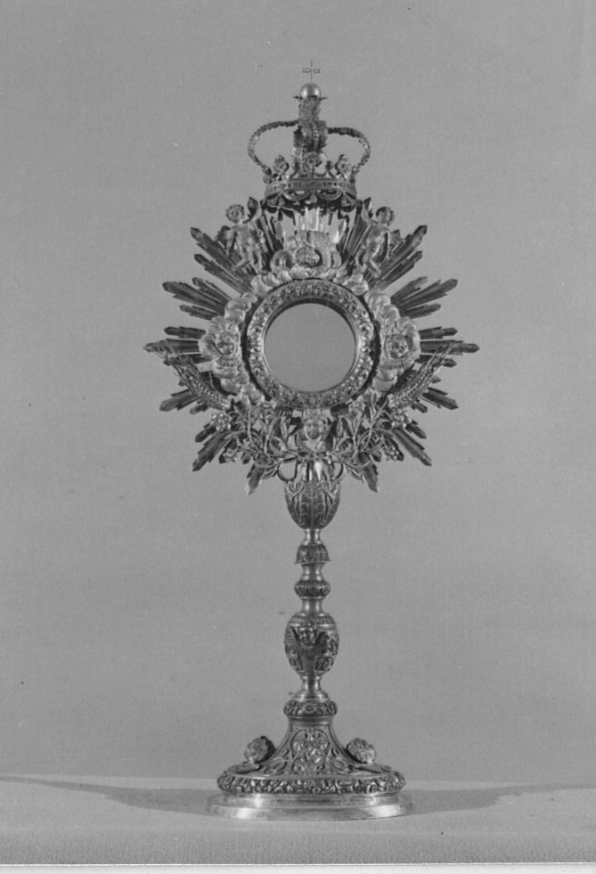 ostensorio - a raggiera - bottega lombarda (sec. XIX)