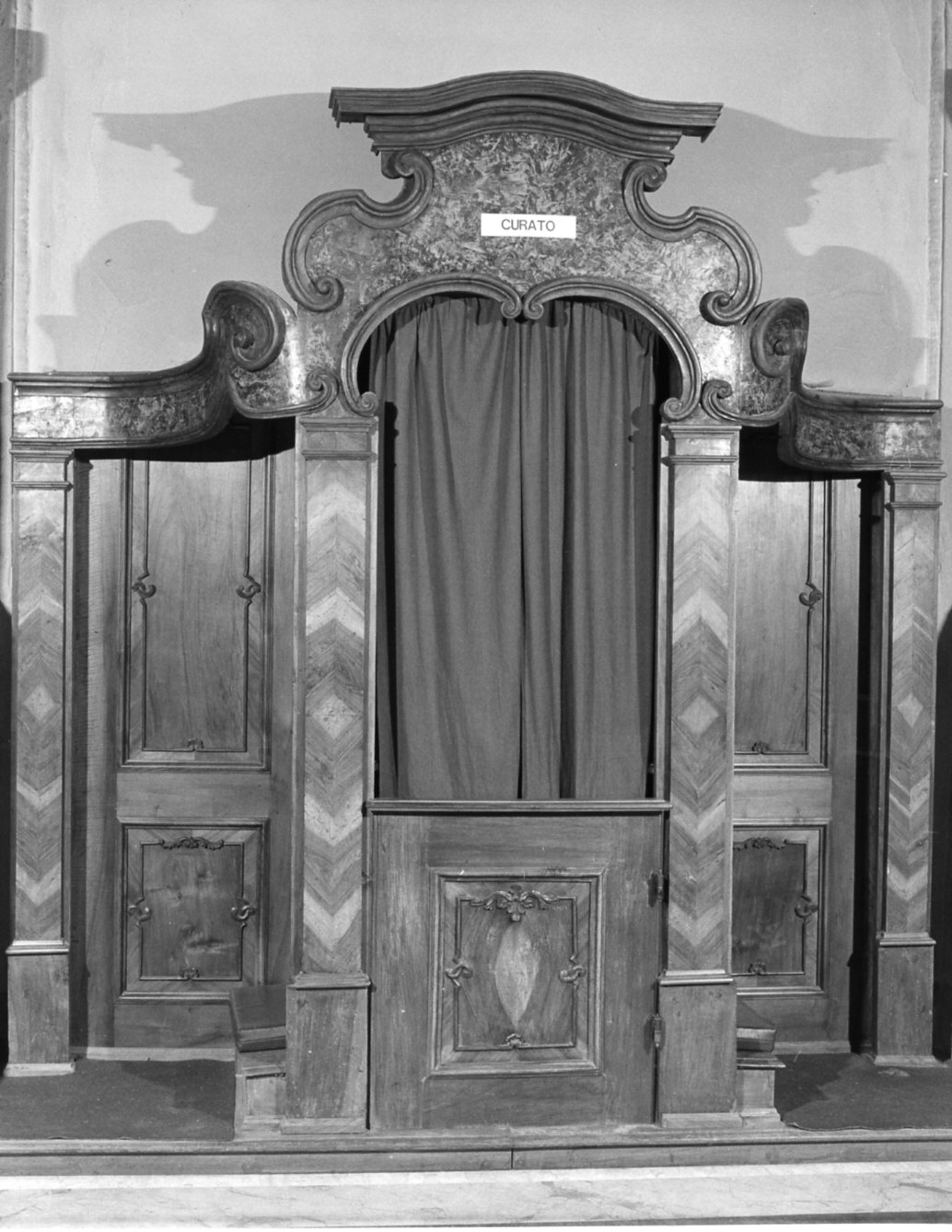 confessionale, opera isolata - bottega lombarda (seconda metà sec. XVIII)