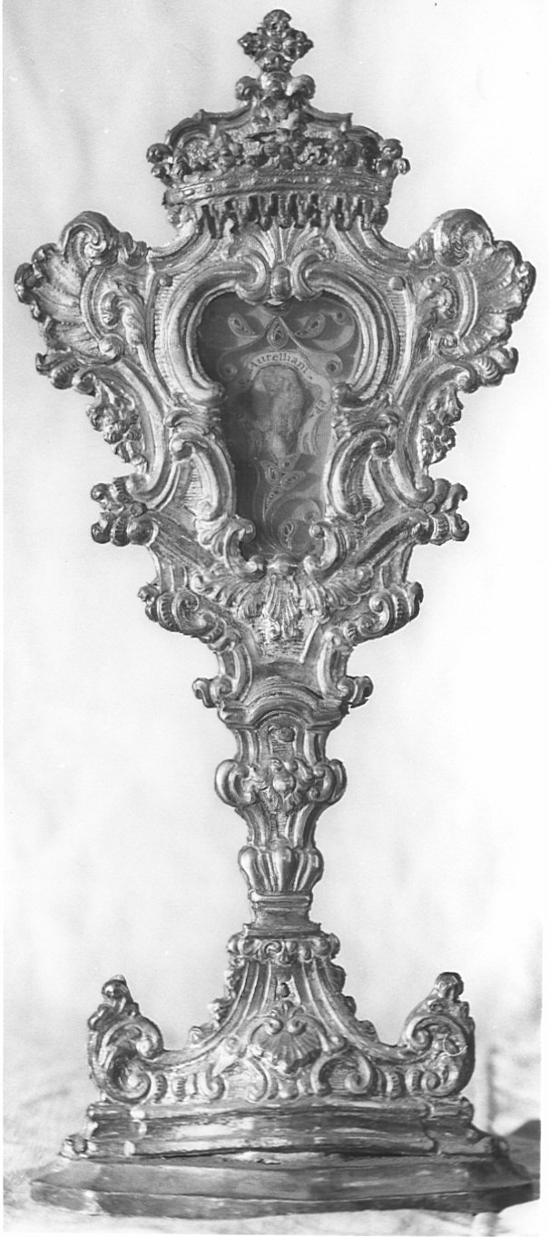 Reliquiario di S. Aureliano (reliquiario - a ostensorio) - bottega lombarda (sec. XVIII)