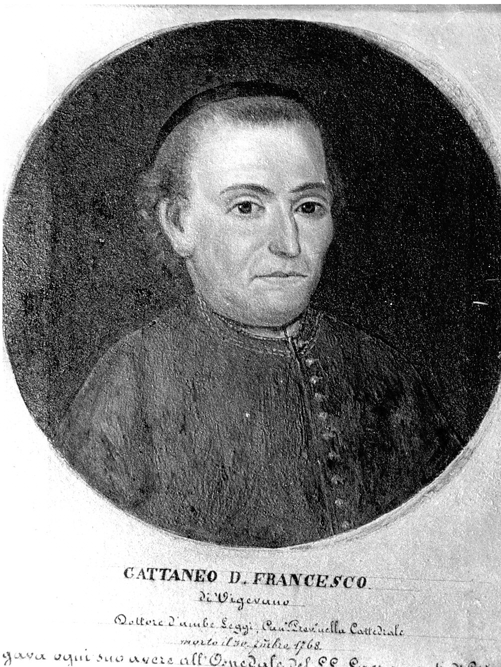 Francesco Cattaneo (dipinto, opera isolata) - ambito pavese (sec. XIX)