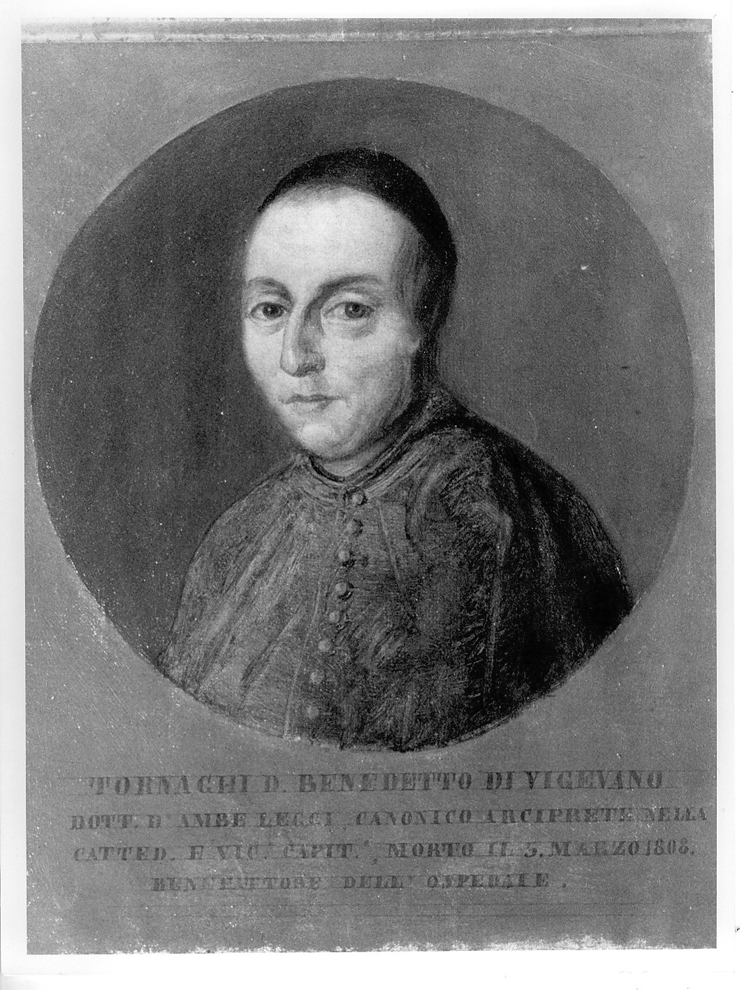 Benedetto Tornaghi (dipinto, opera isolata) - ambito pavese (seconda metà sec. XIX)