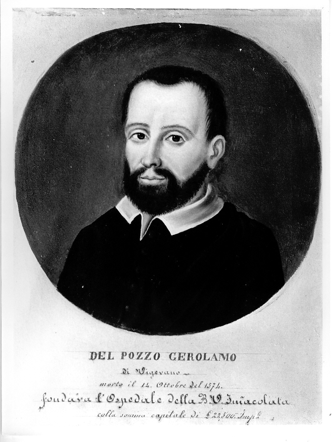 Gerolamo Del Pozzo (dipinto, opera isolata) - ambito pavese (prima metà sec. XIX)