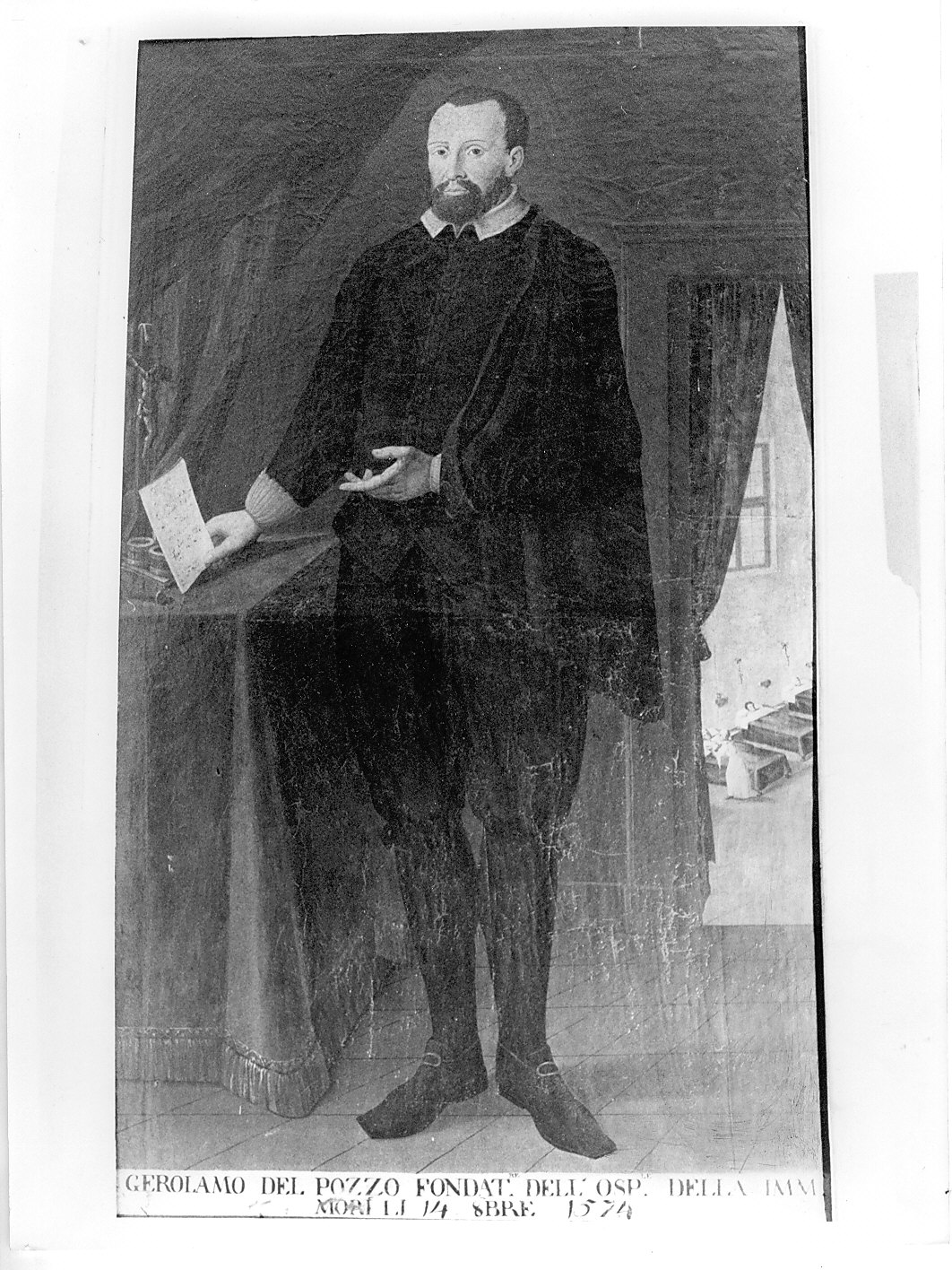 Gerolamo Del Pozzo (dipinto, opera isolata) di Bossi Battista (sec. XIX)