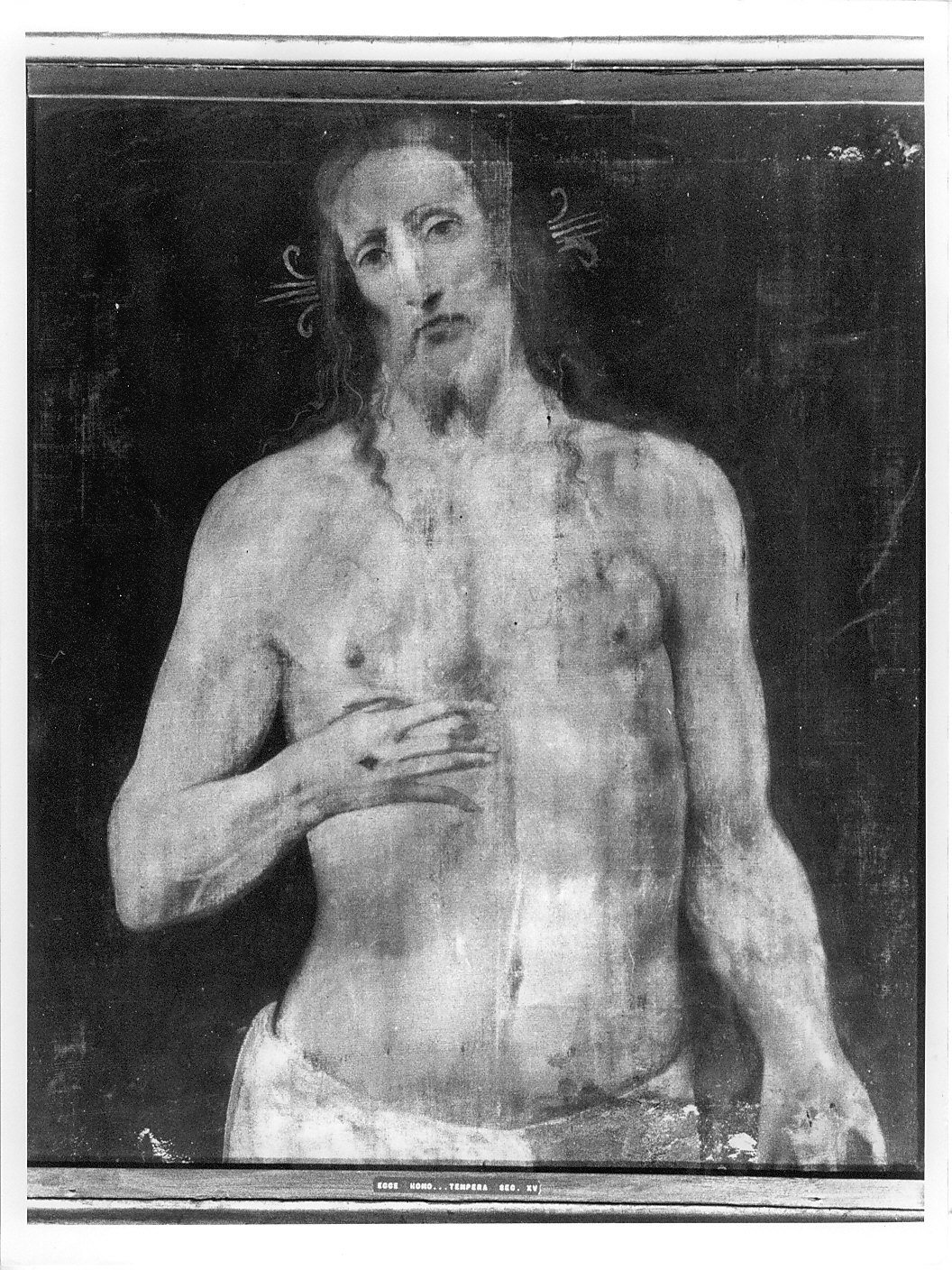 Cristo in pietà (dipinto, opera isolata) - ambito lombardo (sec. XVI)