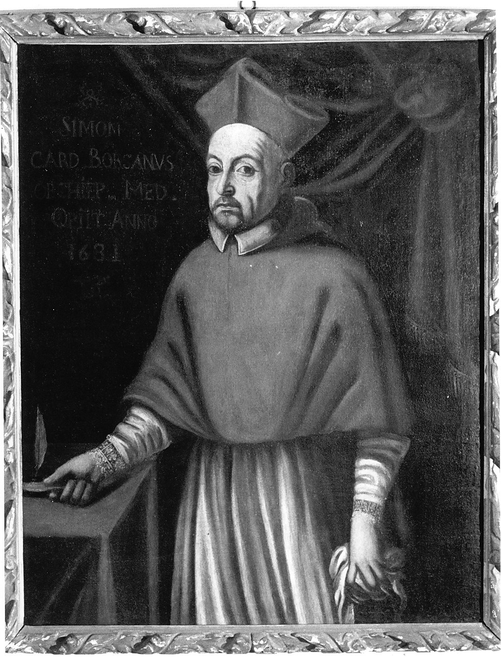 cardinale Borsani (dipinto, opera isolata) - ambito lombardo (fine sec. XVII)