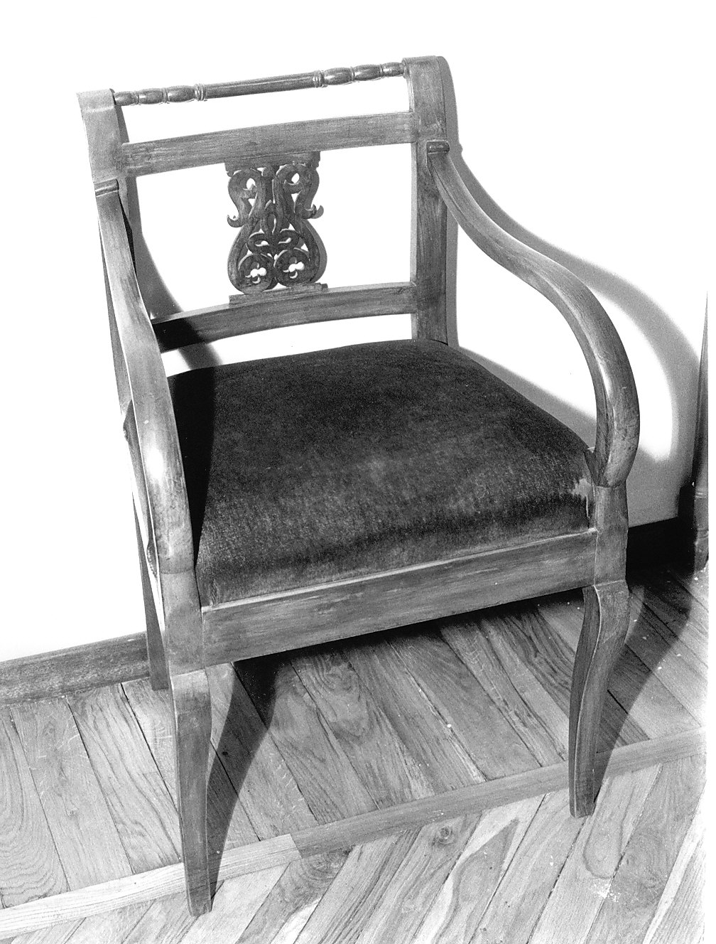 poltrona, opera isolata - bottega lombarda (inizio sec. XIX)