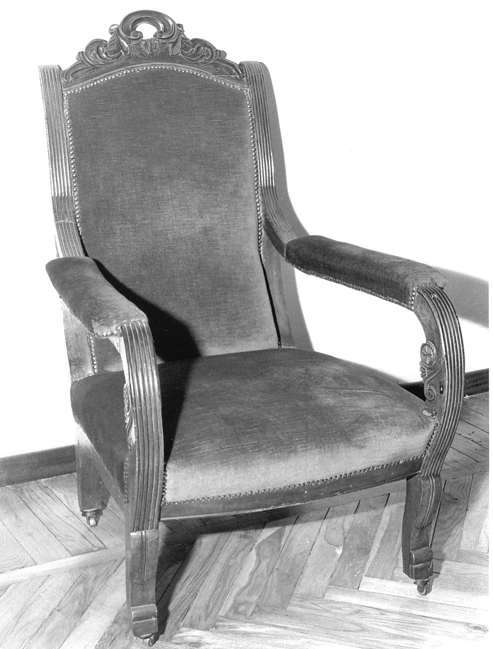 poltrona, opera isolata - bottega lombarda (sec. XIX)