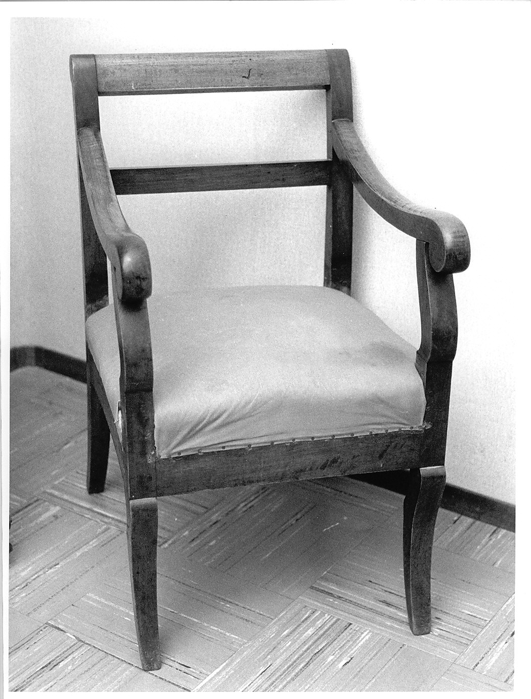 poltrona, serie - bottega pavese (prima metà sec. XIX)