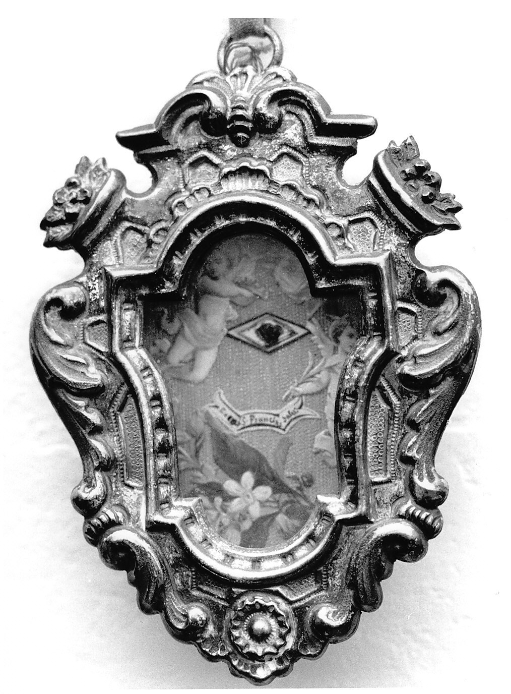 reliquiario - a medaglione, opera isolata - bottega lombarda (sec. XVIII)