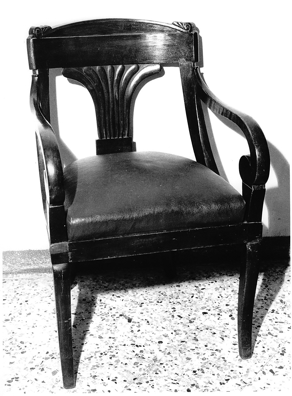 poltrona, opera isolata - bottega lombarda (metà sec. XIX)