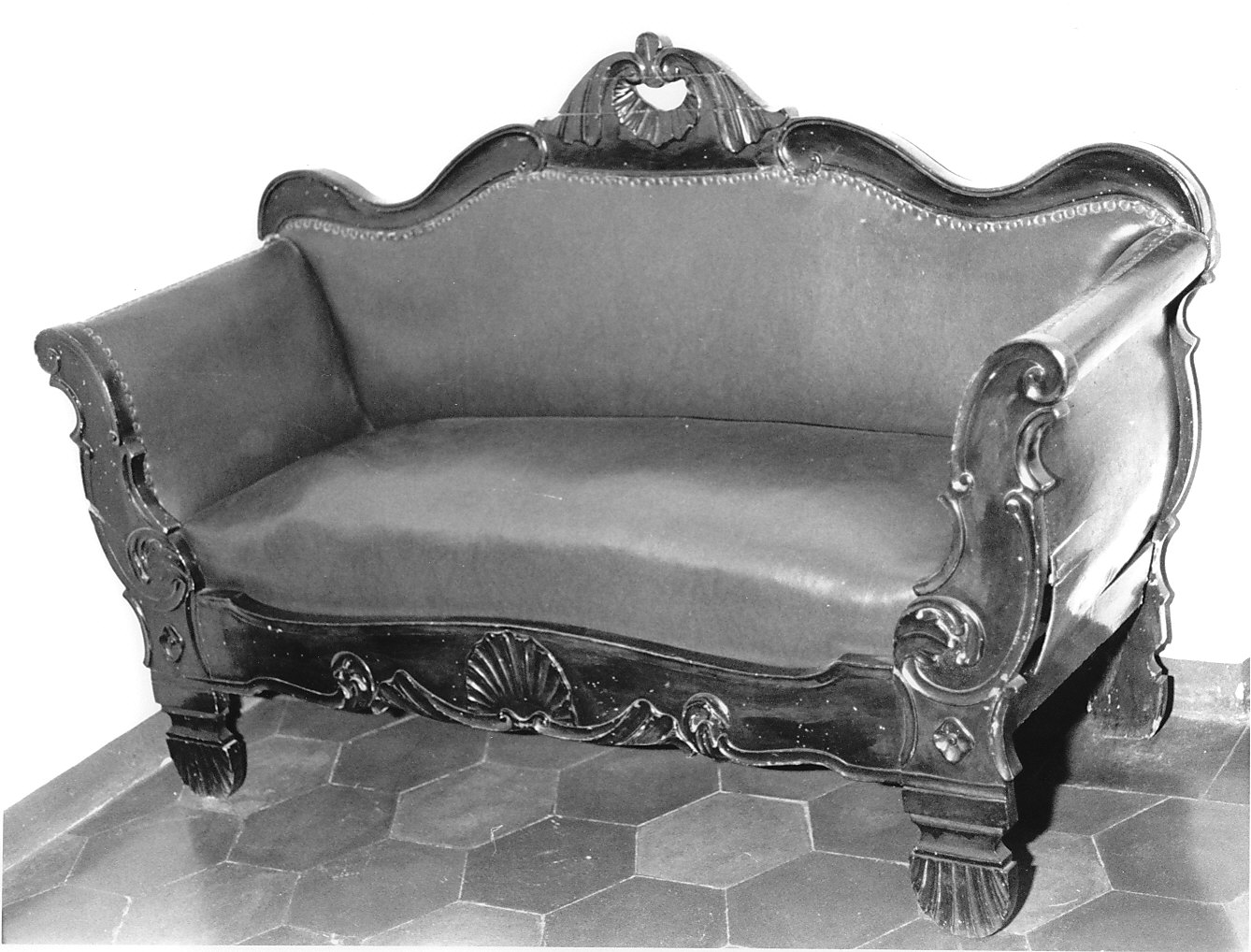 divano, opera isolata - bottega lombarda (metà sec. XIX)
