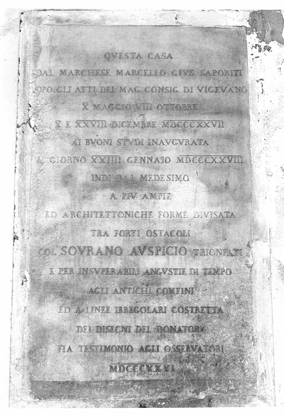 lapide - bottega lombarda (sec. XIX)