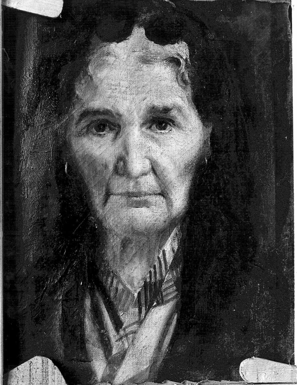 Madre, ritratto di donna (dipinto, elemento d'insieme) di Ottone Casimiro (attribuito) (ultimo quarto sec. XIX)