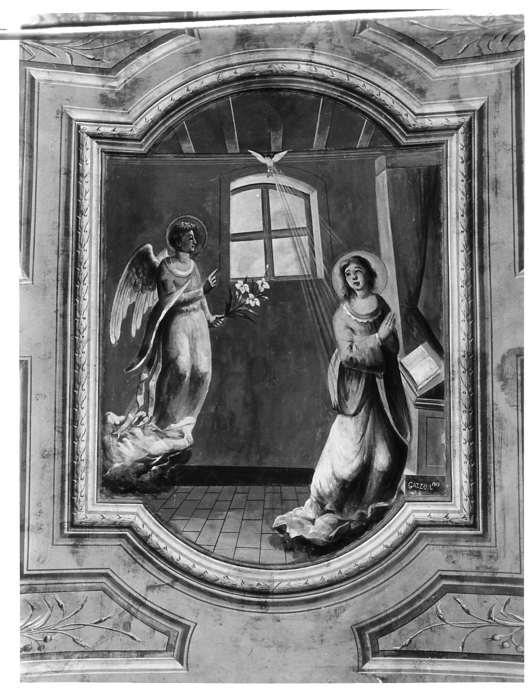 Annunciazione (dipinto, opera isolata) di Gazzo Luigi (attribuito) (sec. XX)