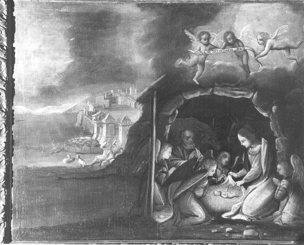 natività di Gesù (dipinto, opera isolata) - ambito lombardo (sec. XVIII)