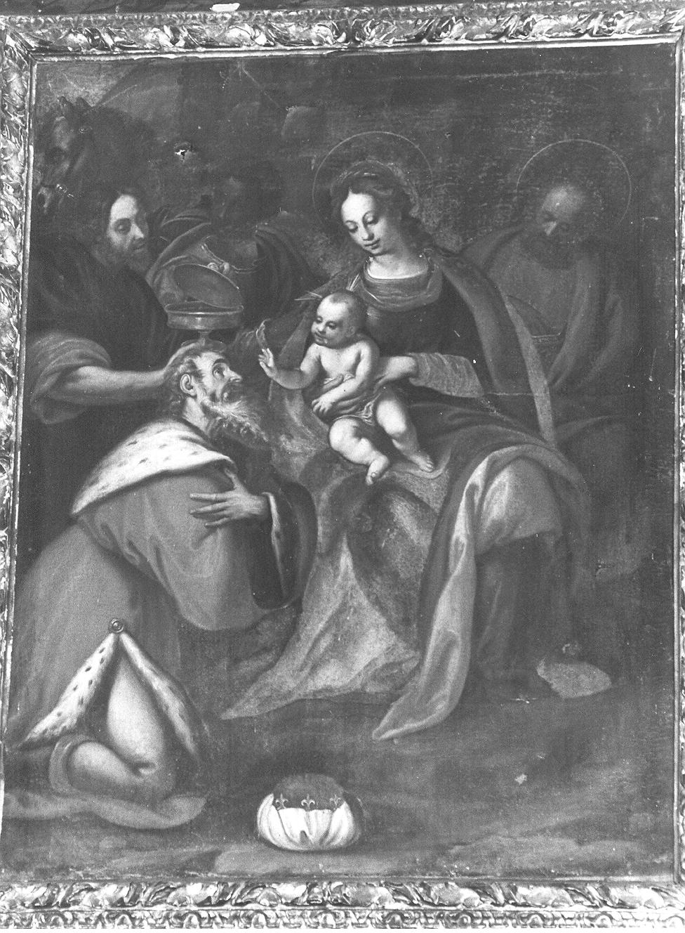 adorazione dei Re Magi (dipinto, opera isolata) - ambito lombardo (inizio sec. XVII)