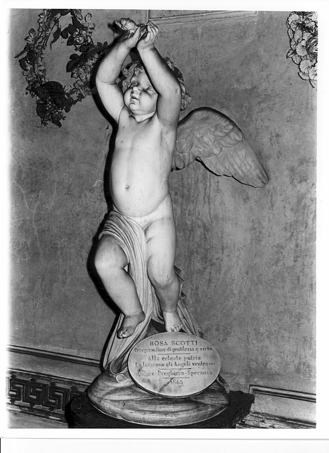 angelo (statua) di Strazza Giovanni (sec. XIX)