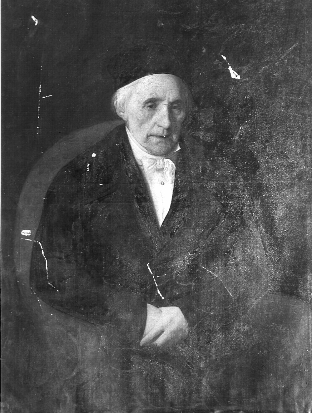 ritratto d'uomo (dipinto) - ambito pavese (seconda metà sec. XIX)