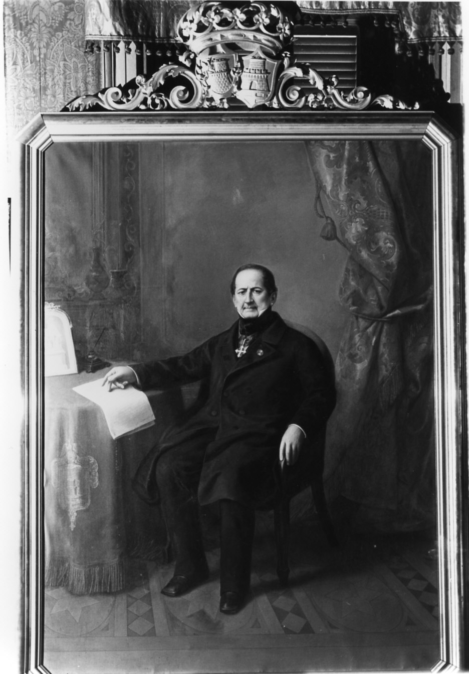 Ritratto del senatore Vincenzo Roncalli (dipinto, opera isolata) di Garberini Giovanni Battista (attribuito) (sec. XIX)