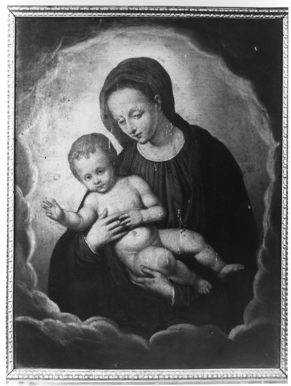 Madonna con Bambino (dipinto, opera isolata) - ambito lombardo (sec. XVII)