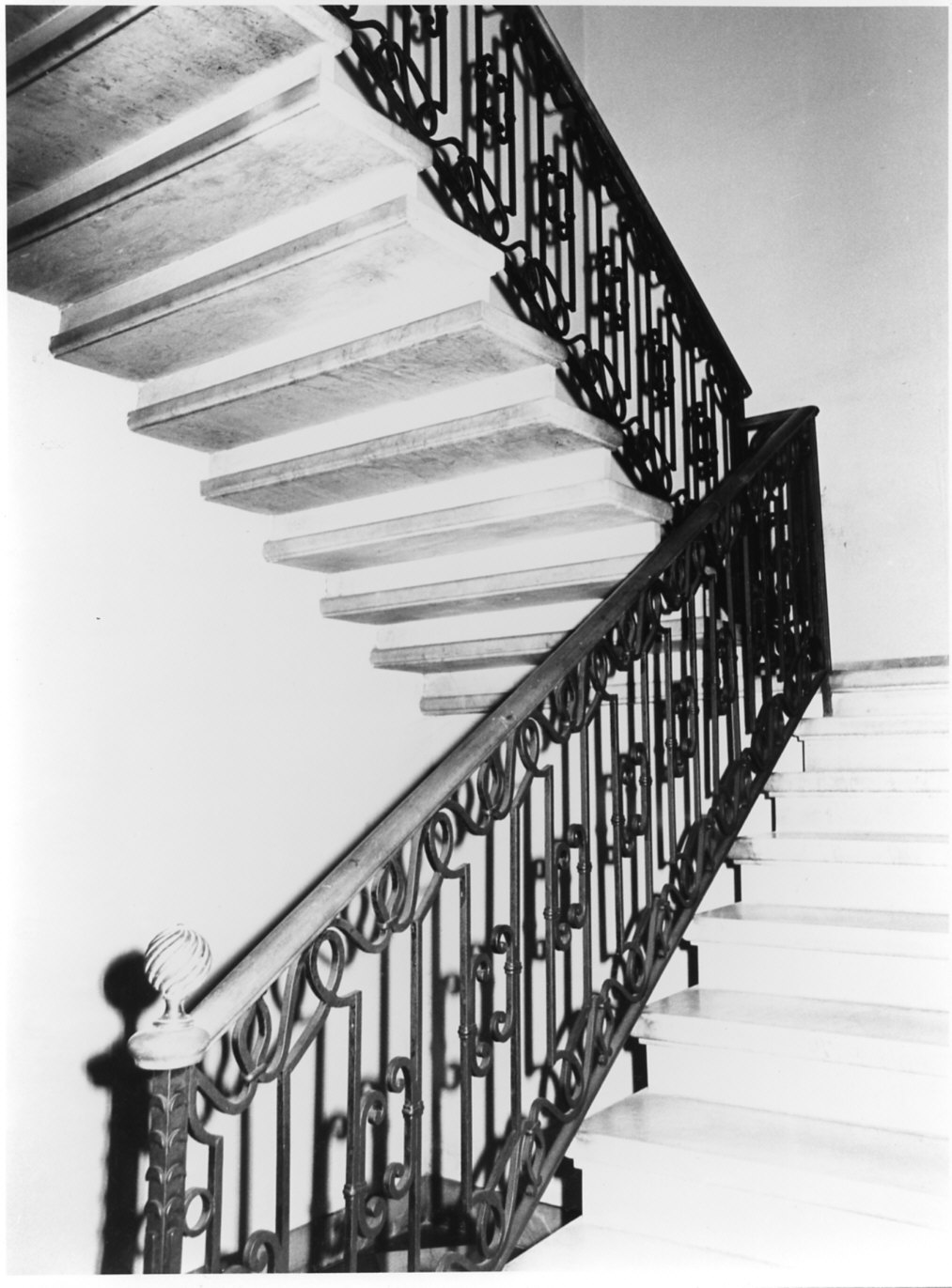 ringhiera di scala, opera isolata - bottega lombarda (metà sec. XIX)