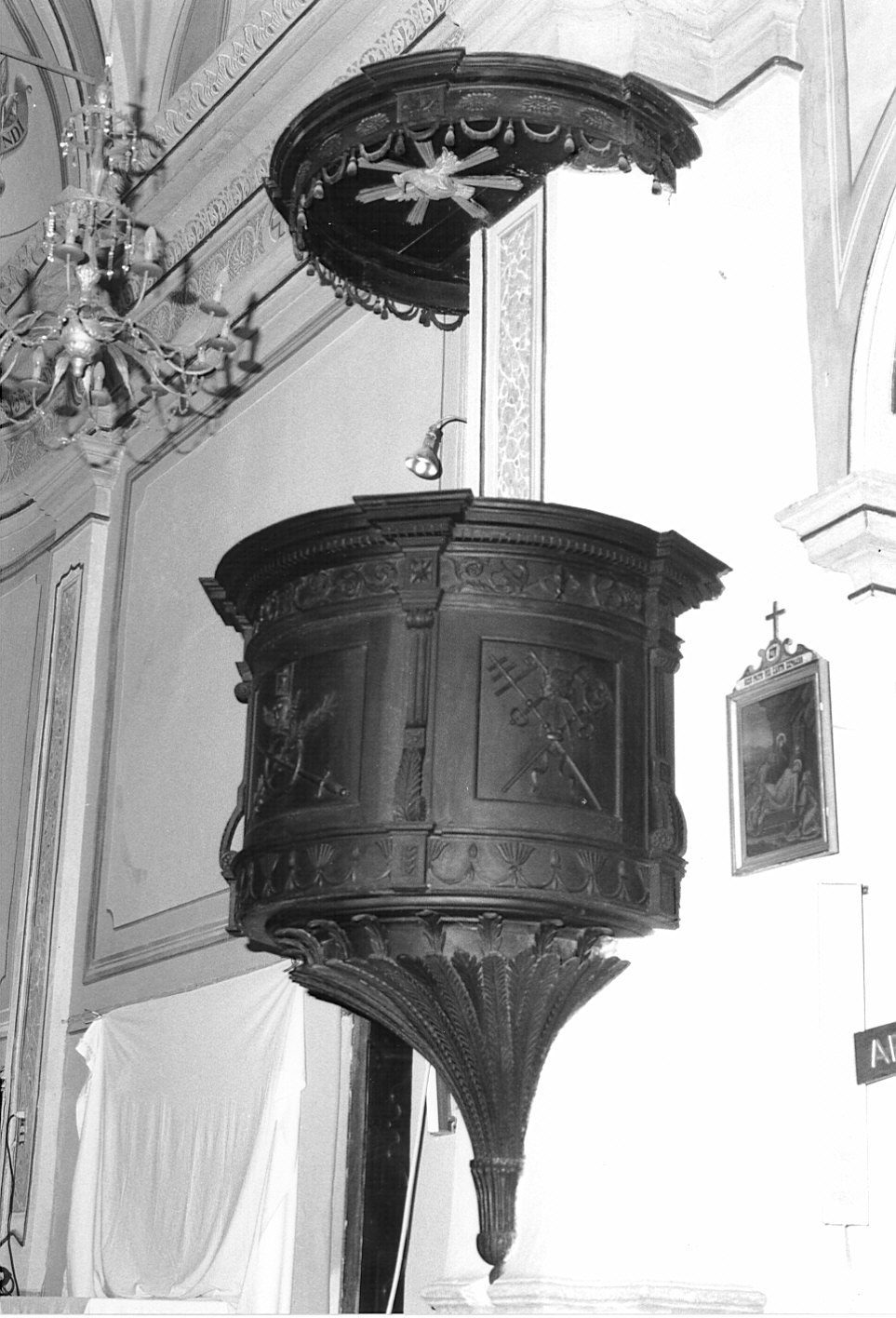 pulpito - bottega pavese (prima metà sec. XIX)