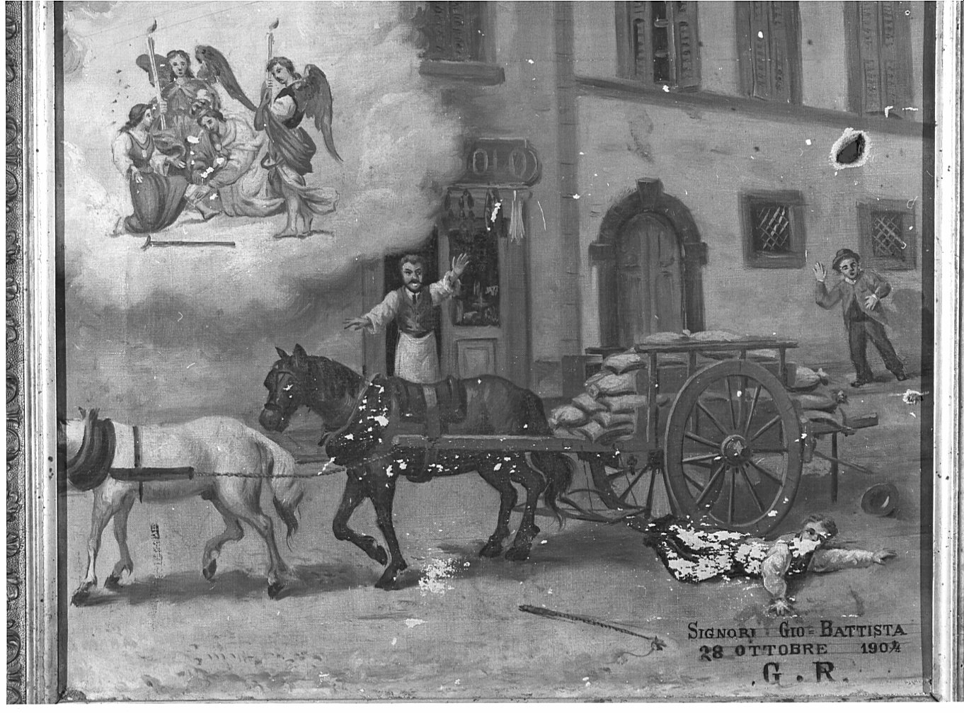 ex voto (dipinto) - ambito lombardo (sec. XX)