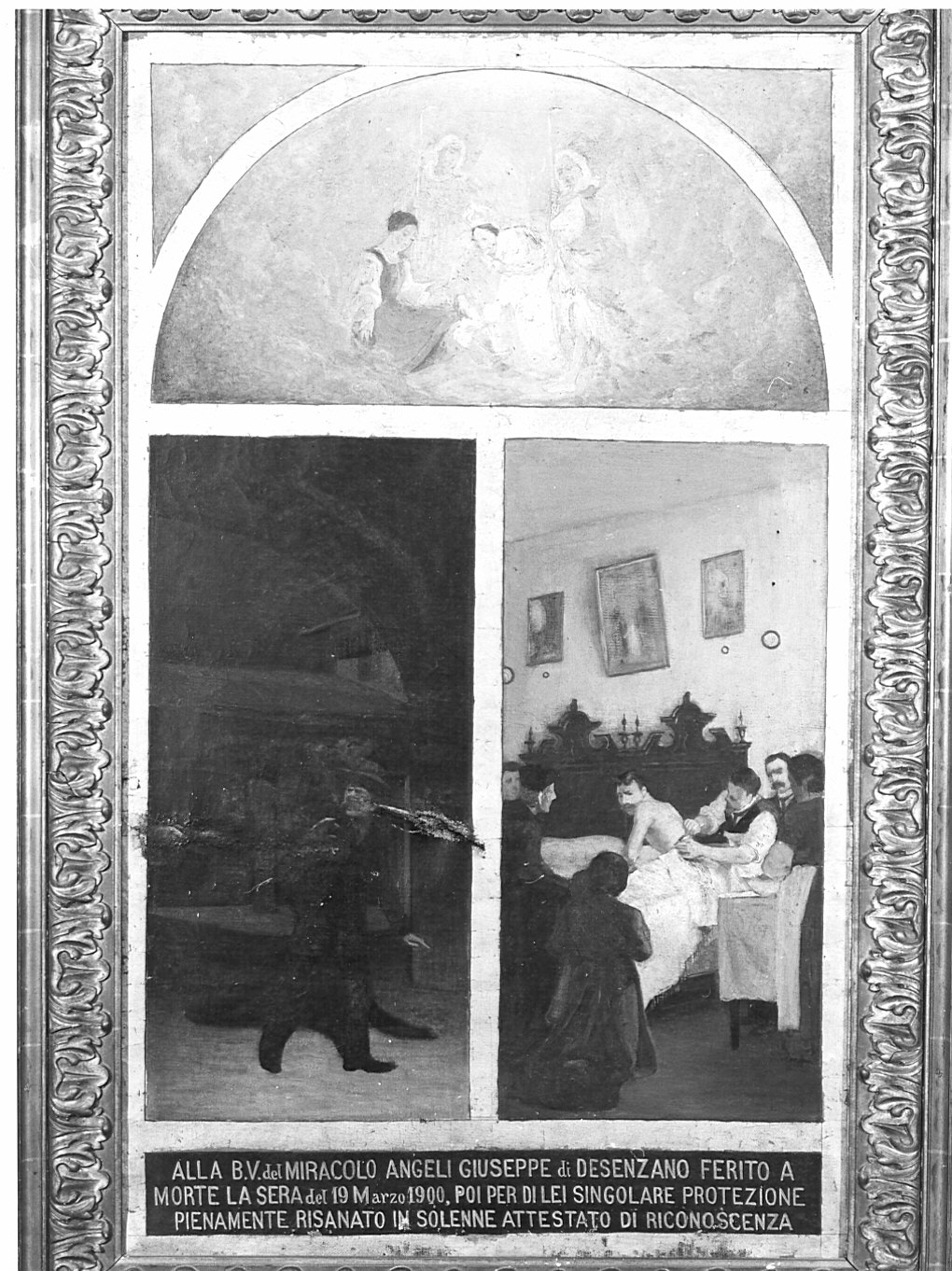 ex voto (dipinto) - ambito lombardo (sec. XX)