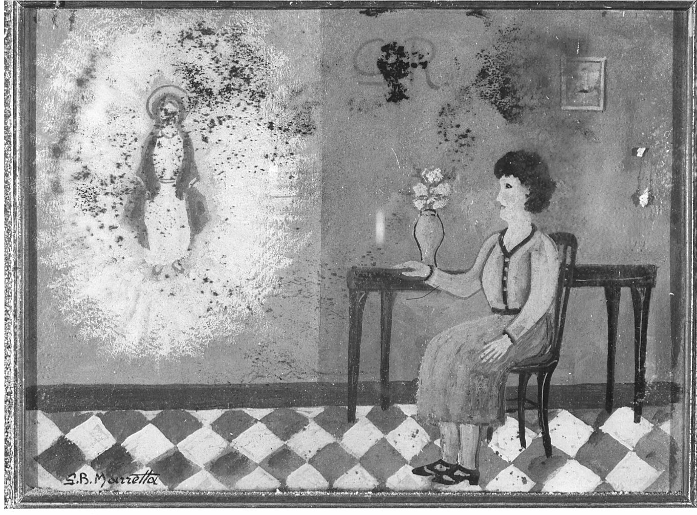 ex voto (dipinto) - ambito lombardo (sec. XX)