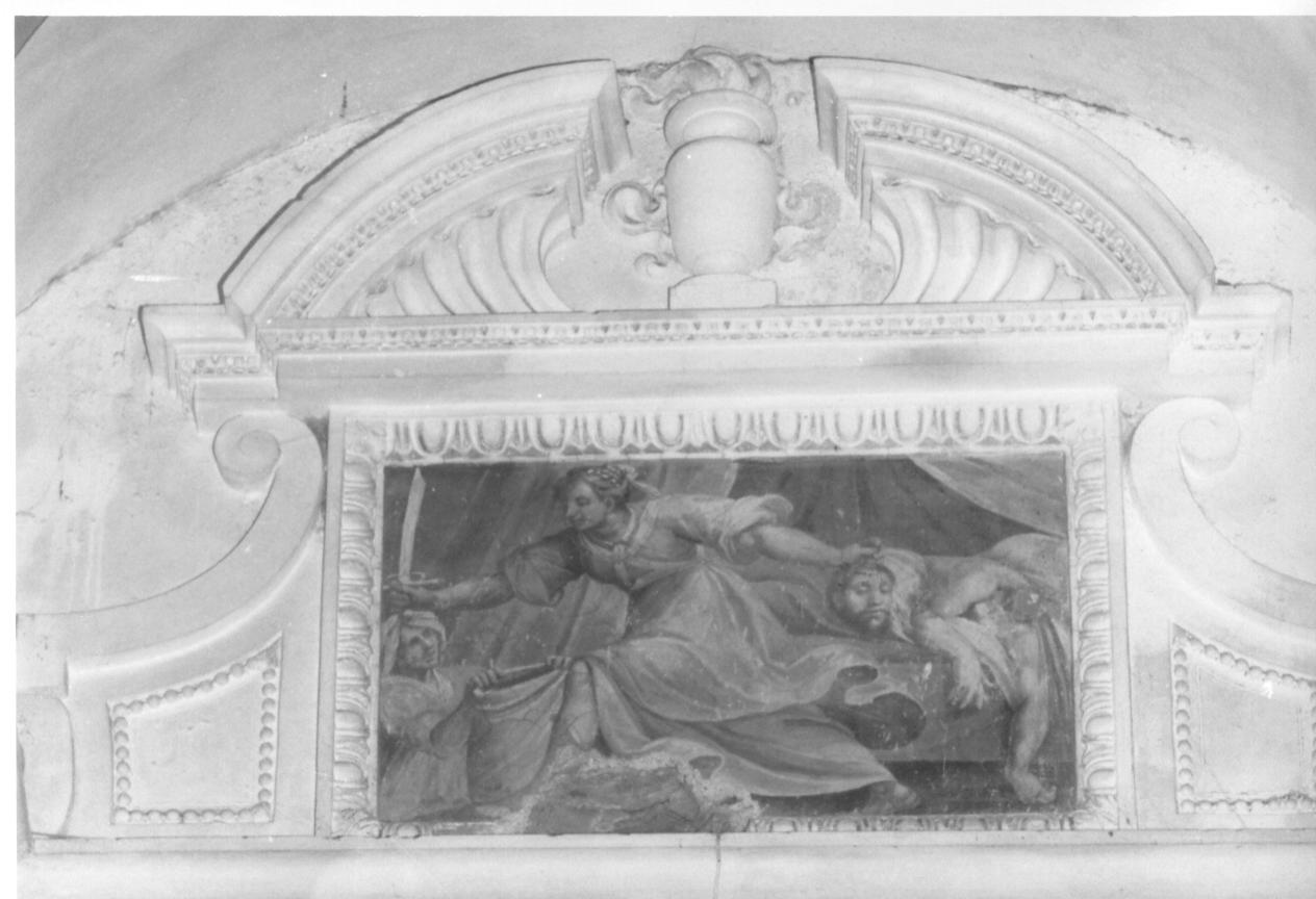 Giuditta con la testa di Oloferne (dipinto, elemento d'insieme) di Della Rovere Giovanni Mauro detto Fiamminghino (attribuito) (sec. XVII)