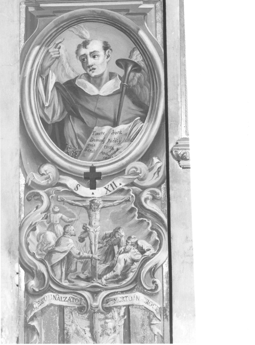 San Domenico/ stazione XII: Gesù innalzato e morto in croce (dipinto, elemento d'insieme) di Valdani Alessandro (attribuito) (sec. XVIII)