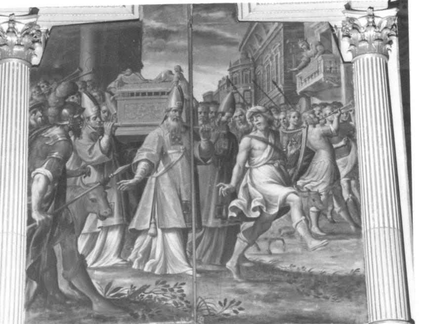 David danza davanti all'arca santa (anta d'organo) di Della Rovere Giovanni Mauro detto Fiamminghino (attribuito) (primo quarto sec. XVII)