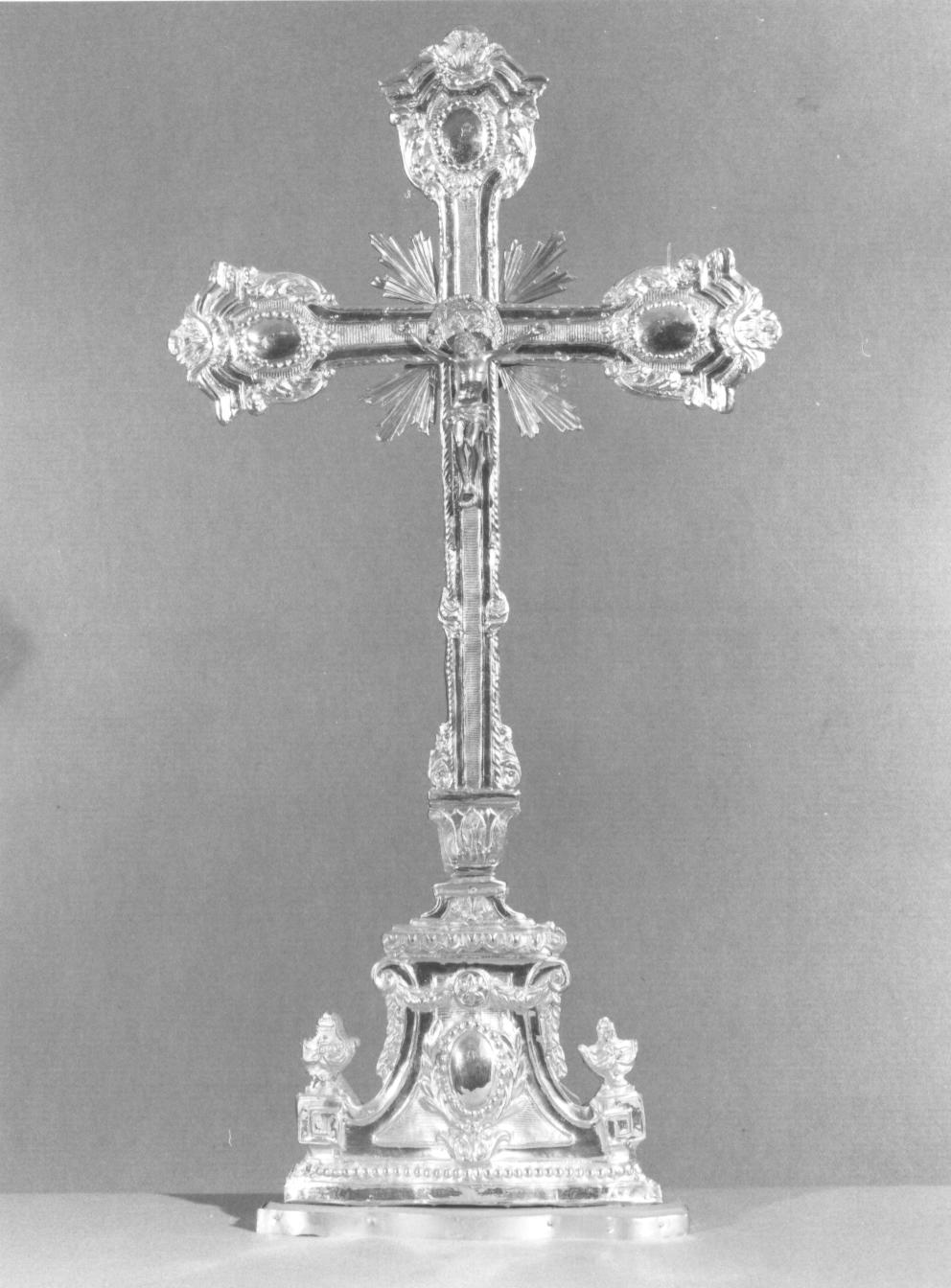 croce d'altare, opera isolata - bottega lombarda (sec. XIX)