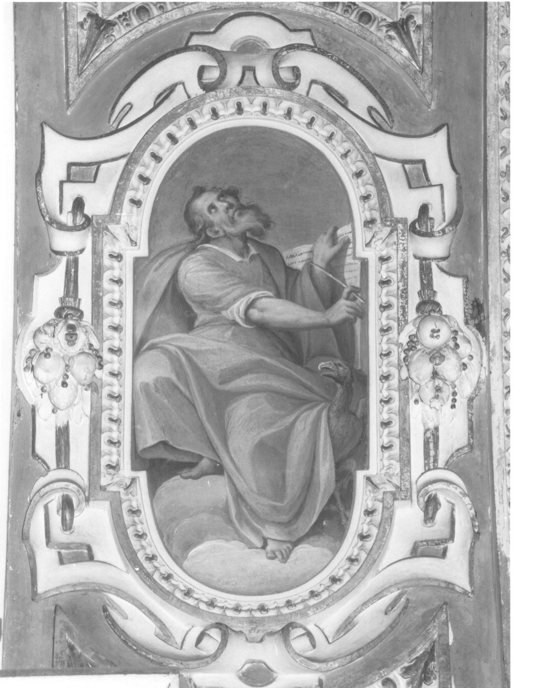 San Giovanni Evangelista (dipinto, elemento d'insieme) di Della Rovere Giovanni Mauro detto Fiamminghino (attribuito) (sec. XVII)