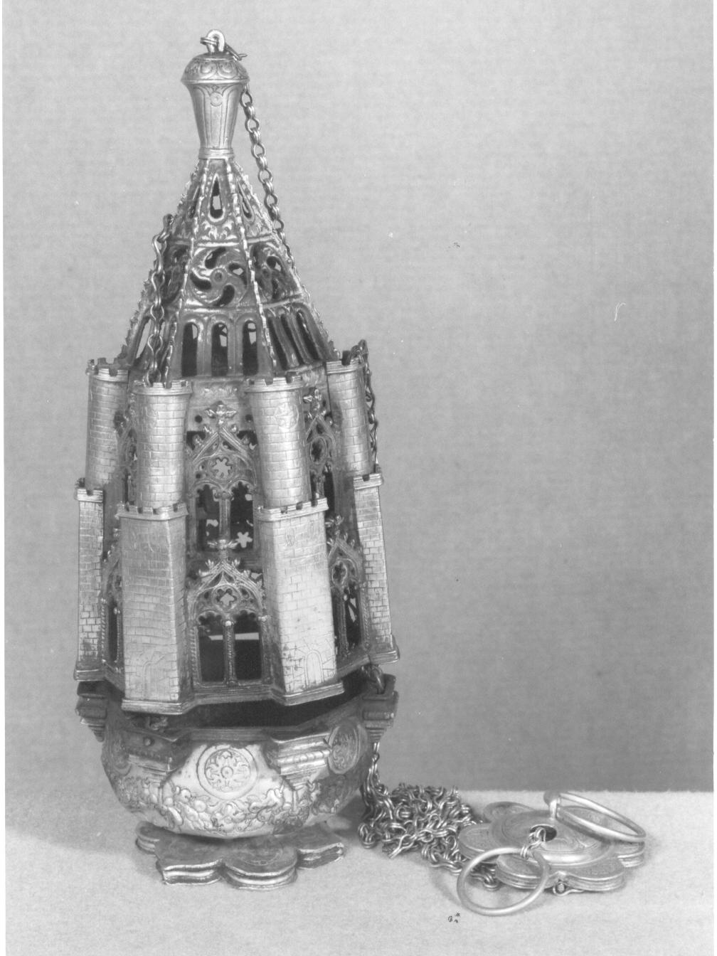 turibolo - a corpo architettonico, opera isolata - bottega lombarda (seconda metà sec. XV)