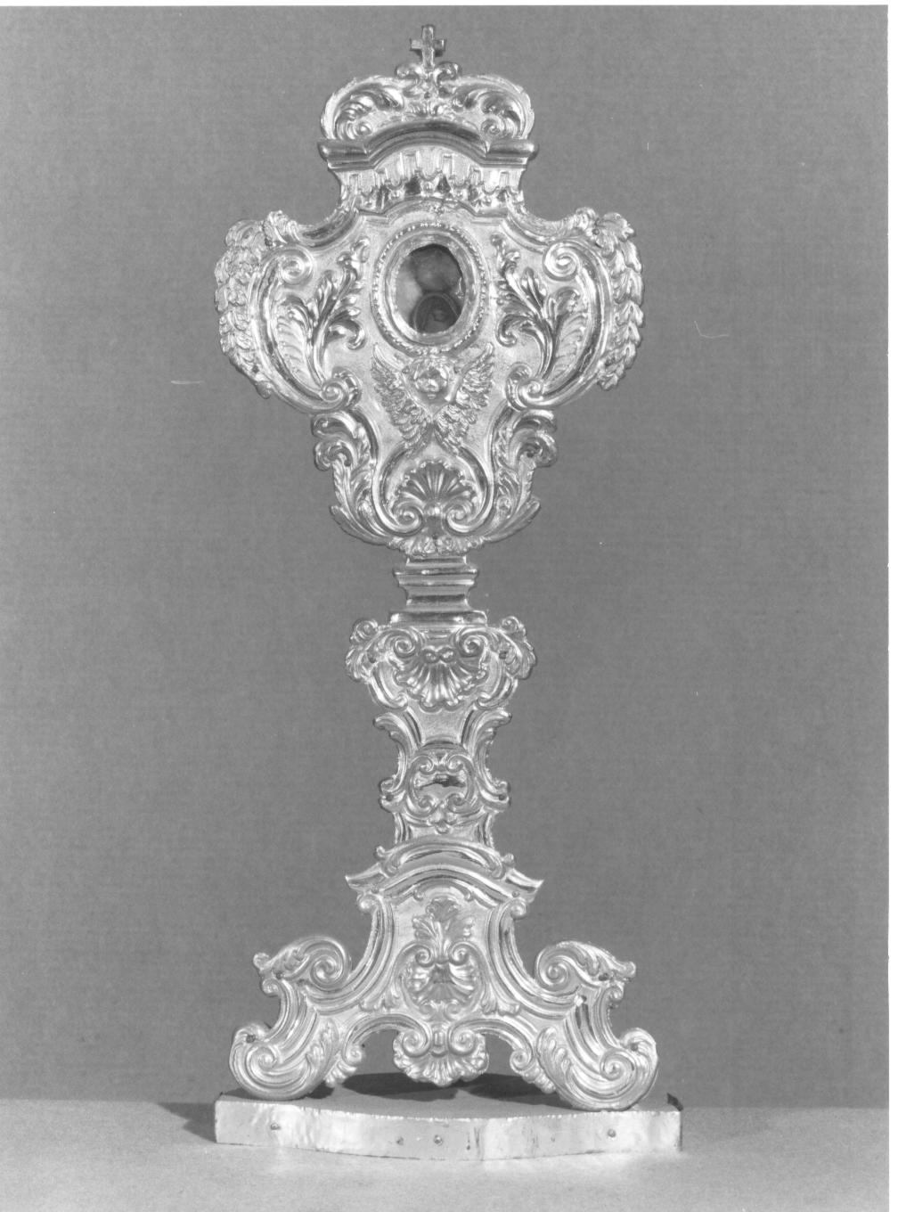 reliquiario - a ostensorio, opera isolata - bottega lombarda (sec. XVIII)