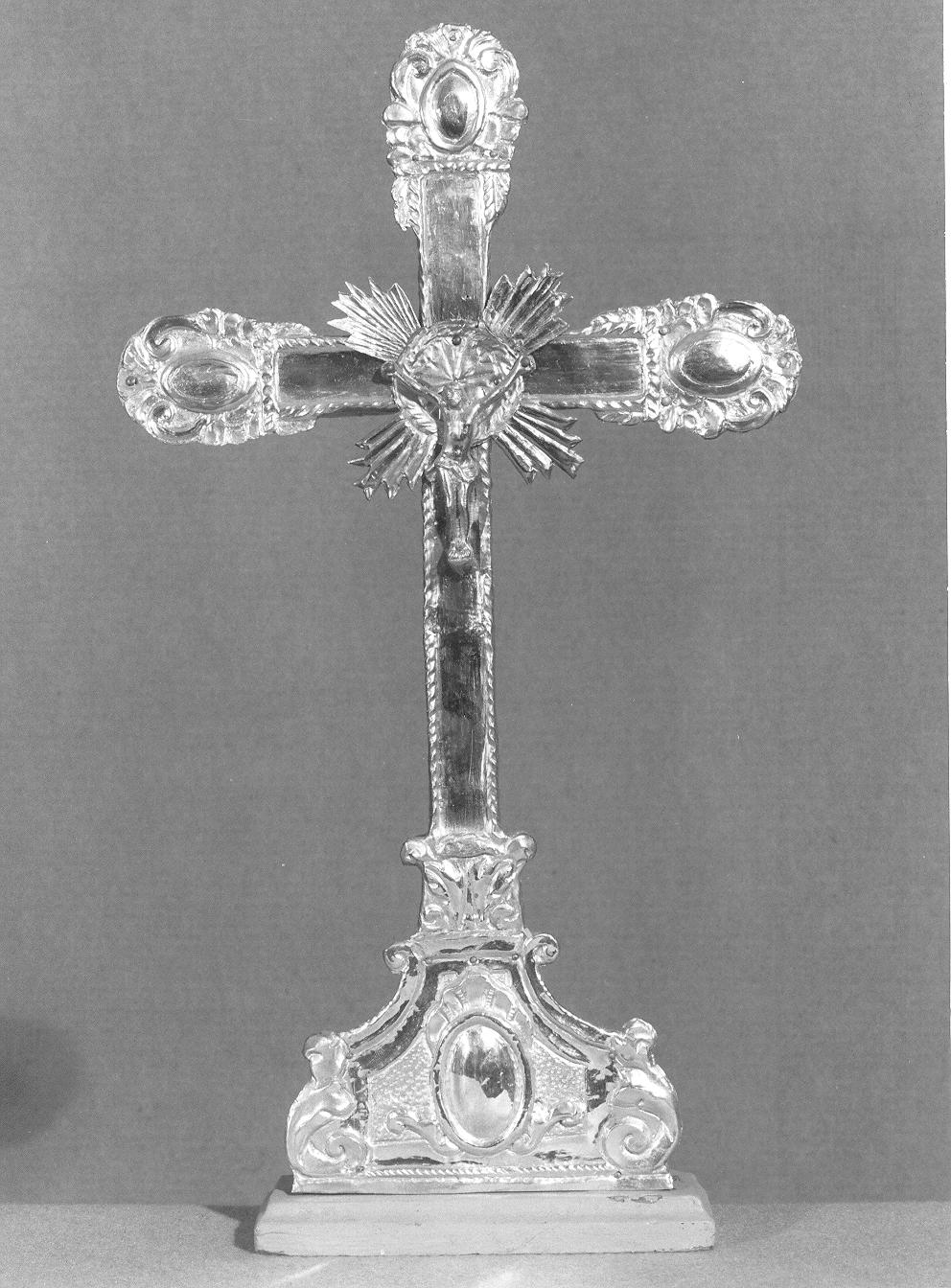 croce d'altare, opera isolata - bottega lombarda (sec. XIX)