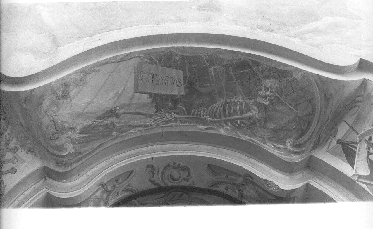 Allegoria della Morte (dipinto, elemento d'insieme) di Valdani Alessandro (attribuito) (sec. XVIII)