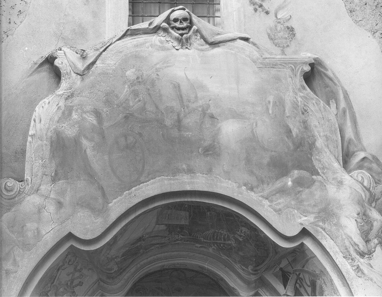 Allegoria della Morte (dipinto, elemento d'insieme) di Valdani Alessandro (attribuito) (sec. XVIII)