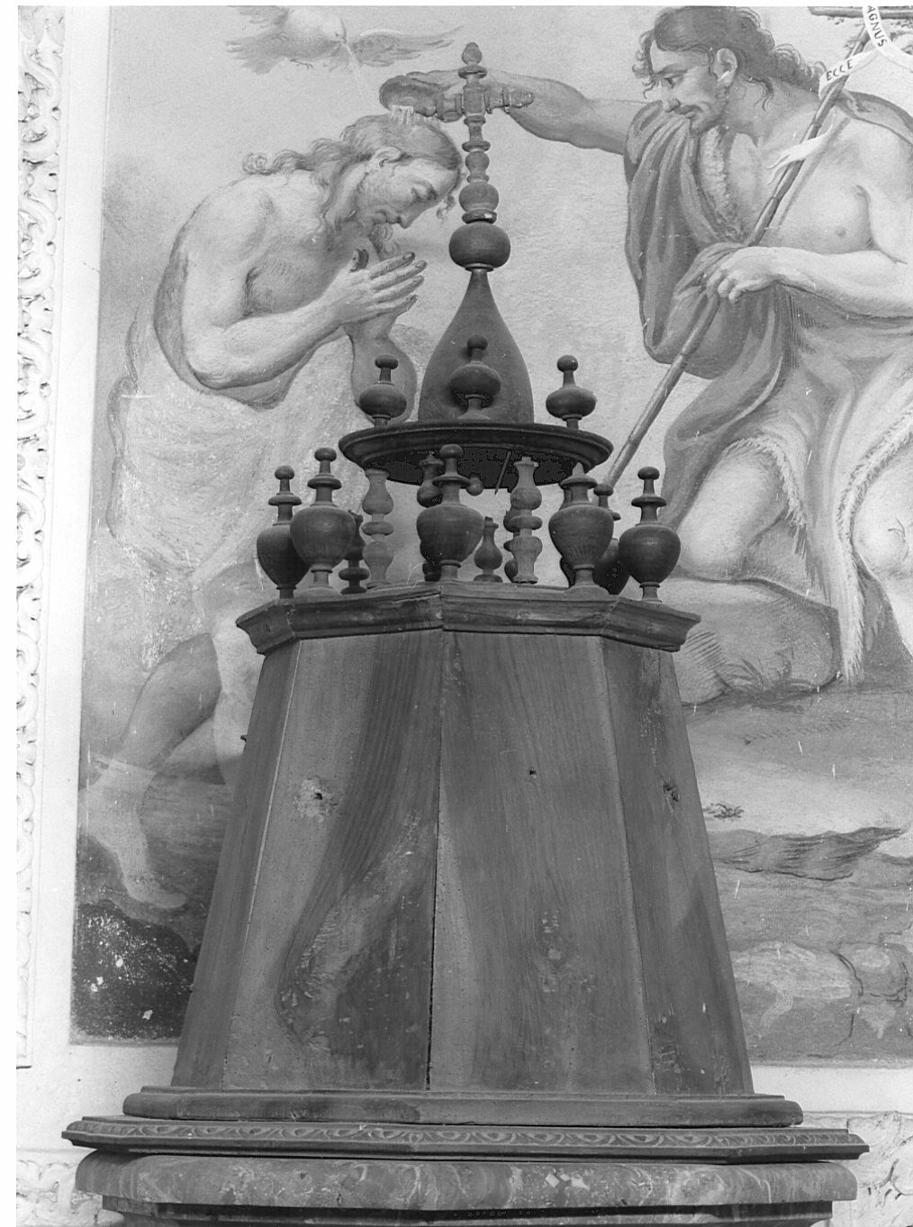 coperchio del fonte battesimale - bottega lombarda (metà sec. XIX)