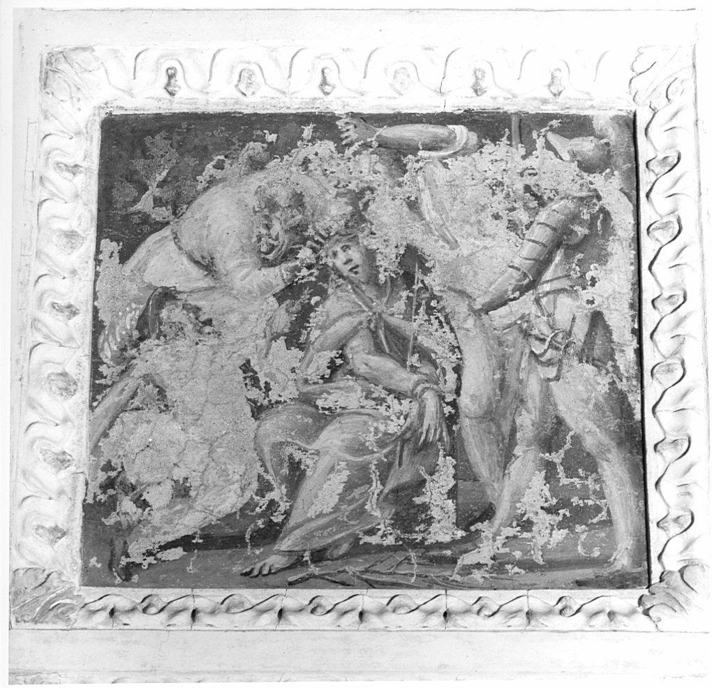 incoronazione di spine (dipinto murale, elemento d'insieme) di Della Rovere Giovanni Mauro detto Fiamminghino (sec. XVII)