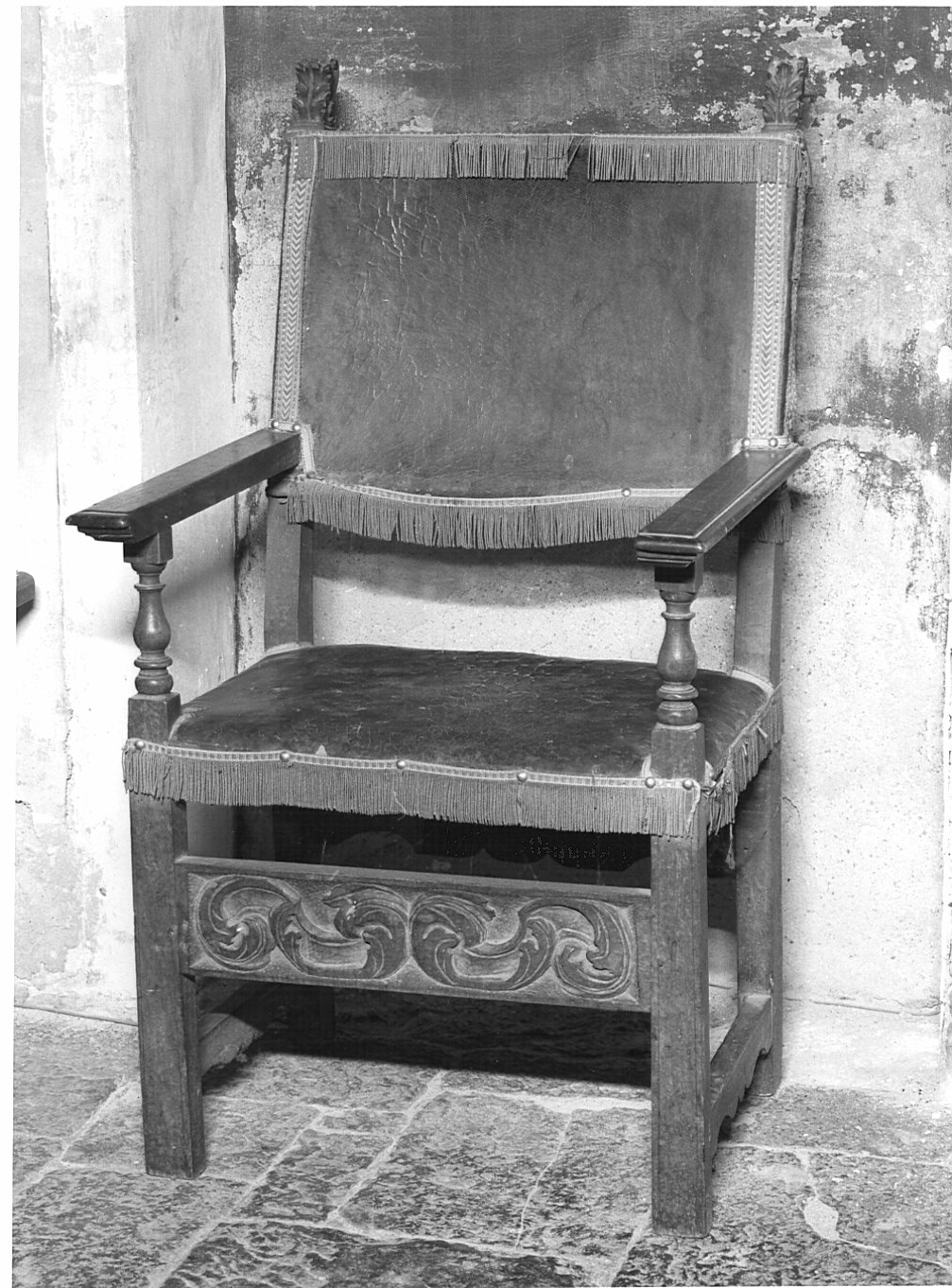 poltrona - bottega lombarda (fine/inizio secc. XIX/ XX)