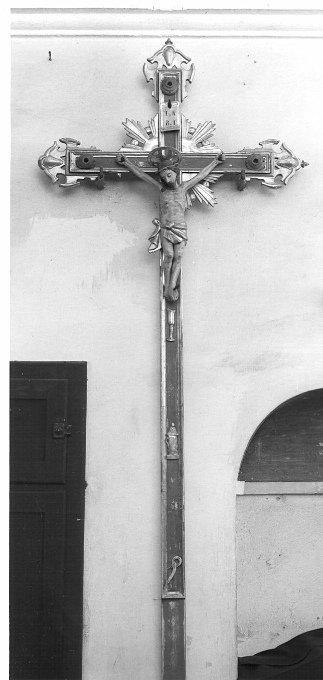 croce processionale - bottega lombarda (seconda metà sec. XIX)