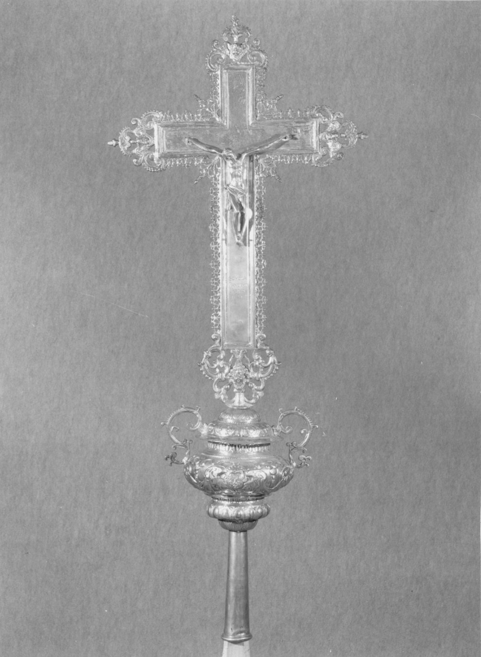 croce processionale - bottega palermitana (sec. XVII)