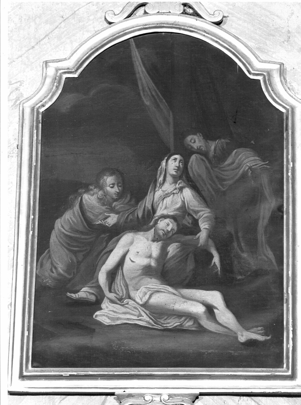 stazione XIII: Gesù deposto dalla croce (dipinto, elemento d'insieme) - ambito lombardo (sec. XVIII)
