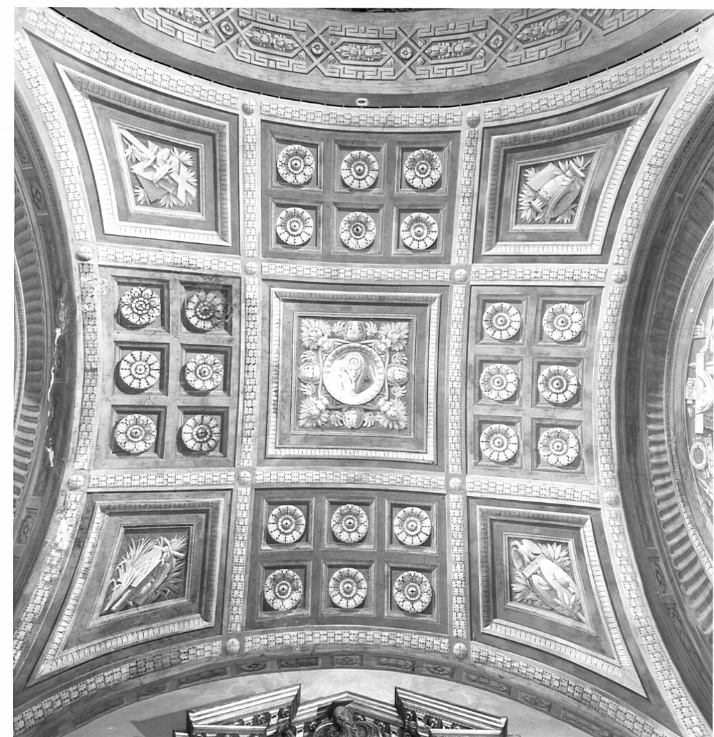 motivi decorativi (dipinto murale) - ambito lombardo (secc. XVIII/ XIX)