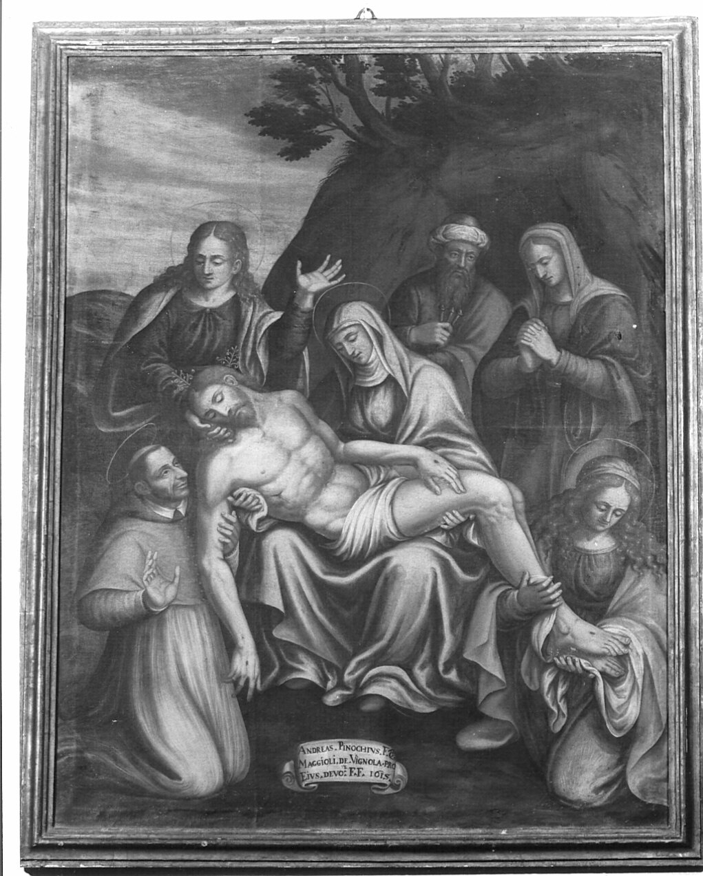 compianto sul Cristo morto (dipinto) - ambito lombardo (primo quarto sec. XVII)