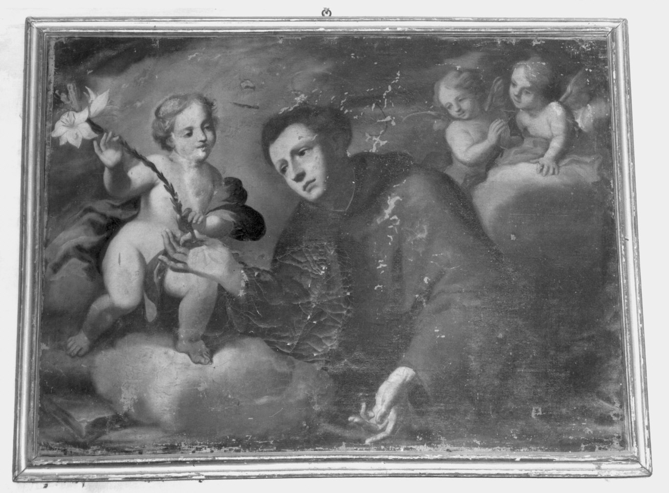 Sant'Antonio da Padova con il bambino (dipinto) - ambito lombardo (seconda metà sec. XVIII)