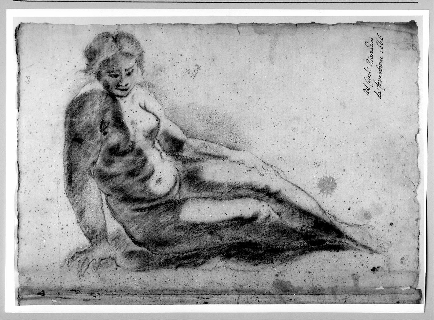 nudo virile (disegno) di Brunacci Pier Paolo (sec. XVII)